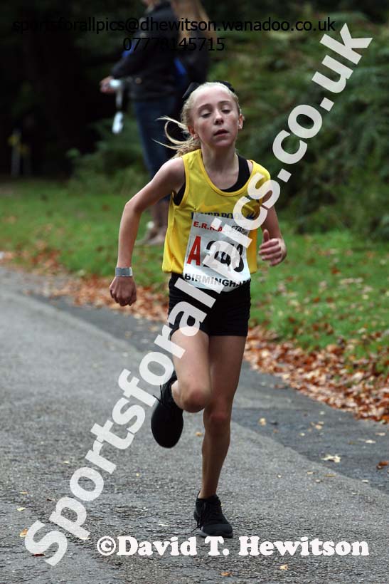 Girls under-13s ERRA Road Relays, Sutton Coldifield, Birmingham. Photo: David T. Hewitson/Sports for All Pics